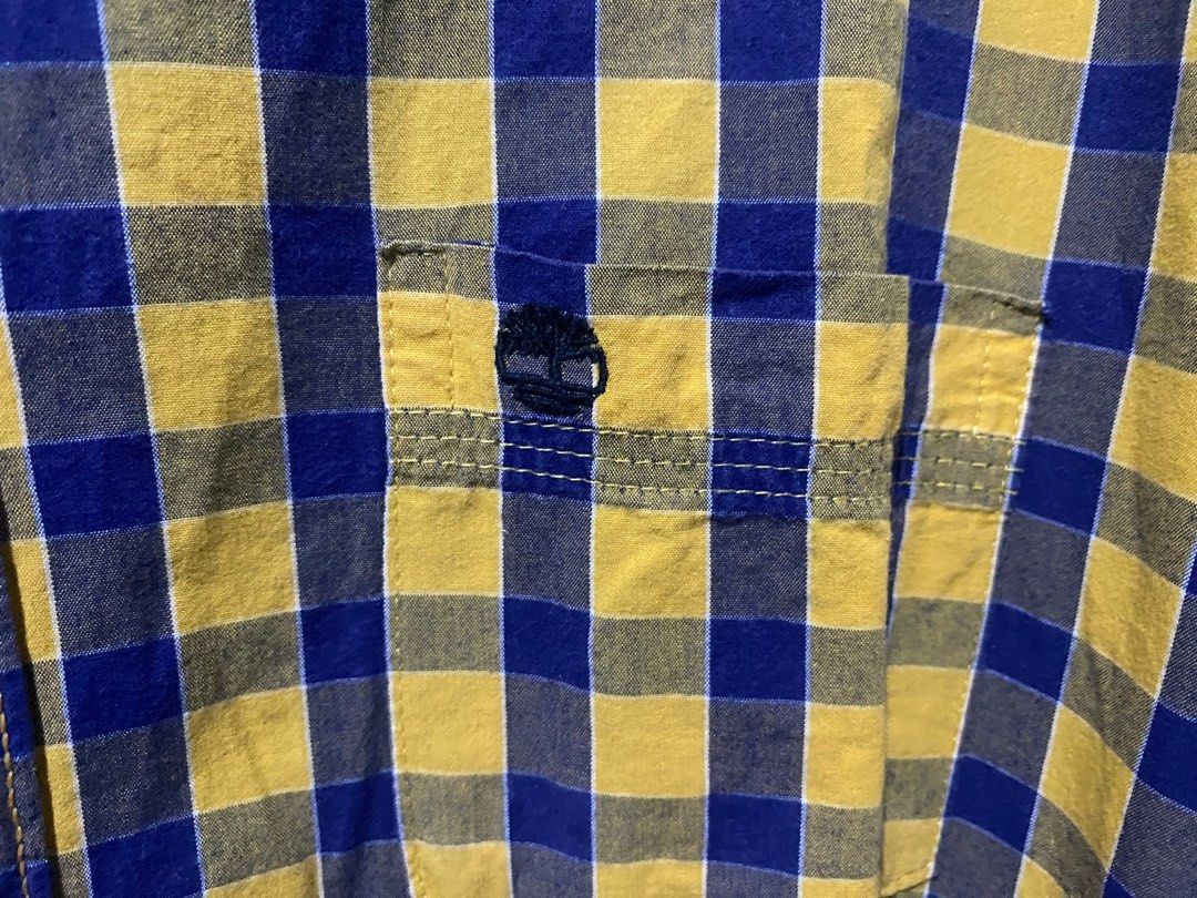 Timberland Yellow-Blue Checkered Shirt - Medium (Category: Tshirts & Polo Shirts ) located in Antipolo. Submitted by MindMunch (Listing ID 1424818390, Image 3). Description: .