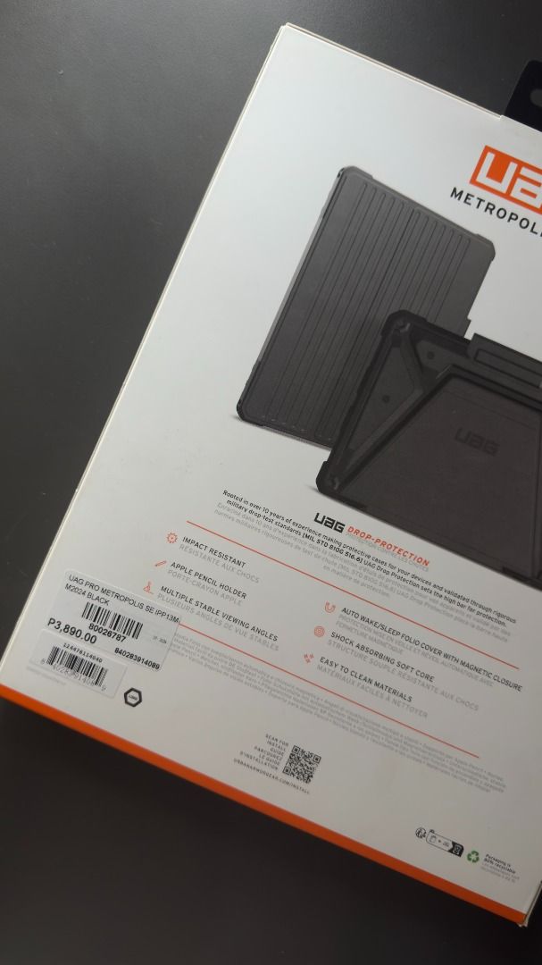 UAG Metropolos SE Ipad Pro 13" M4 (Category: Cases & Sleeves) located in Las Pinas. Submitted by vaultjancarys (Listing ID 1424727004, Image 3). Description: Used literally for only one day, bought from Digital Walker Estancia RFS: Didnt had the features I wanted for a case.