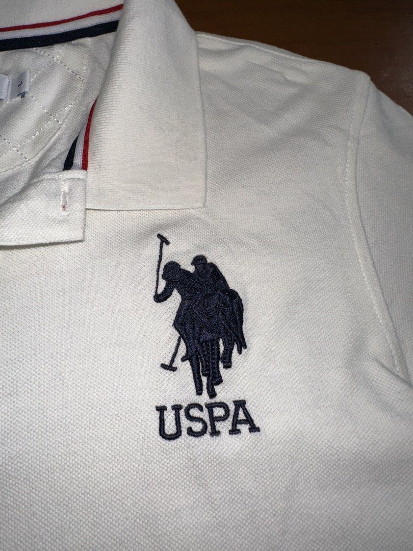 US Polo Assn. White Polo Shirt (Category: Tshirts & Polo Shirts ) located in Leyte. Submitted by thrift__a (Listing ID 1424760029, Image 2). Description: - Slim Fit - 100 % authentic - negotiable - plus sf.