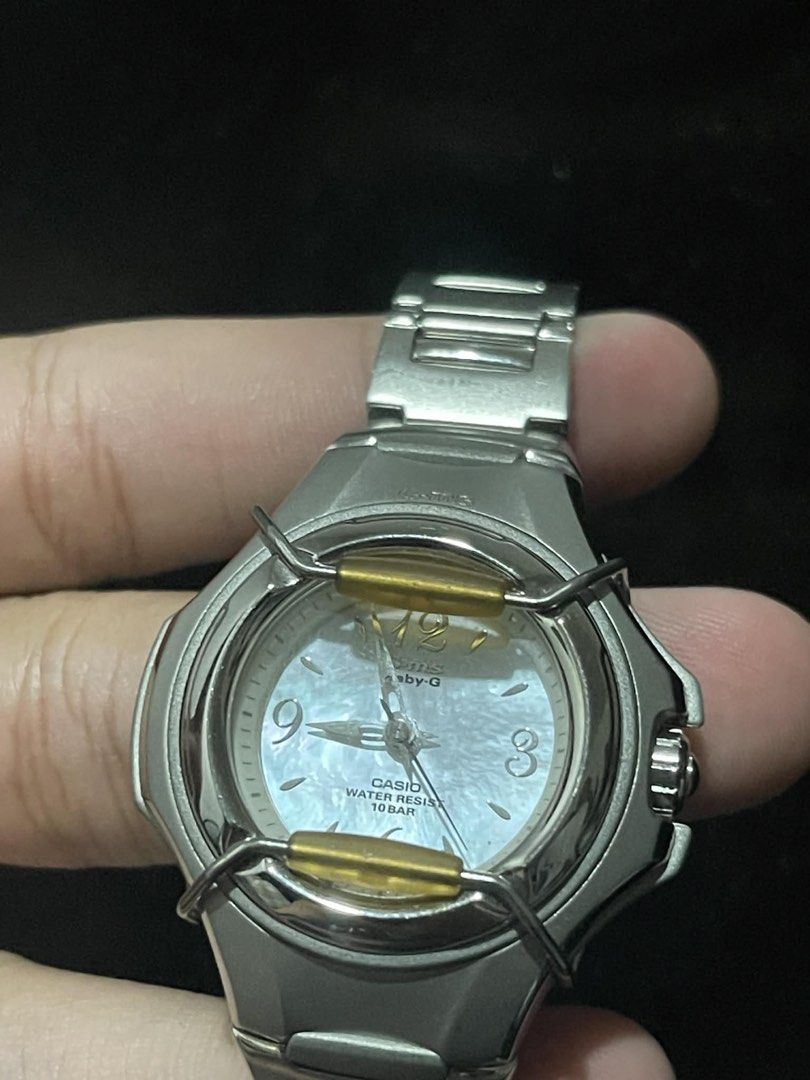 Vintage Casio Baby-G G-MS MSG-600 (Category: Women's Watches) located in Pasig City. Submitted by digit4ljunk (Listing ID 1424740174, Image 2). Description: Vintage Casio Baby-G G-MS MSG-600 Mother of Pearl dial Quartz Analog Wrist Size 5.5-6 inches Authentic Newly Replaced battery Very good condtion ₱1,800 Marikina Area.