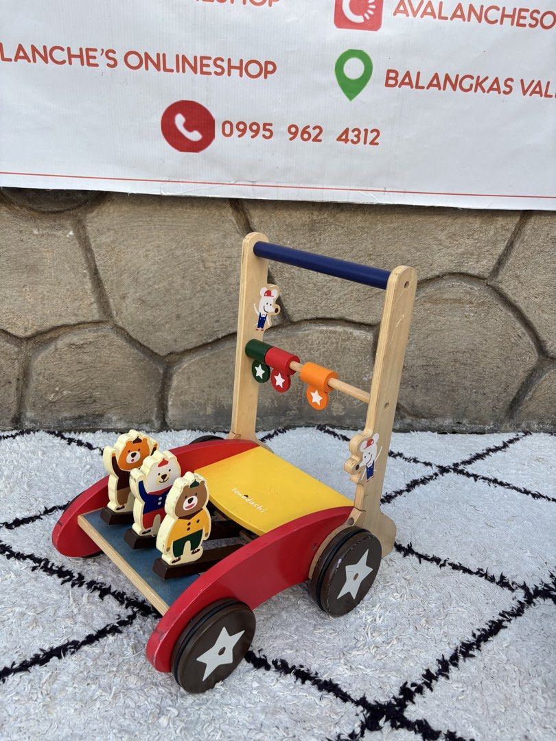 Wooden push walker (Category: Infant Playtime) located in Manila. Submitted by avalanchesonlineshopmainacount (Listing ID 1424798257, Image 2). Description: .
