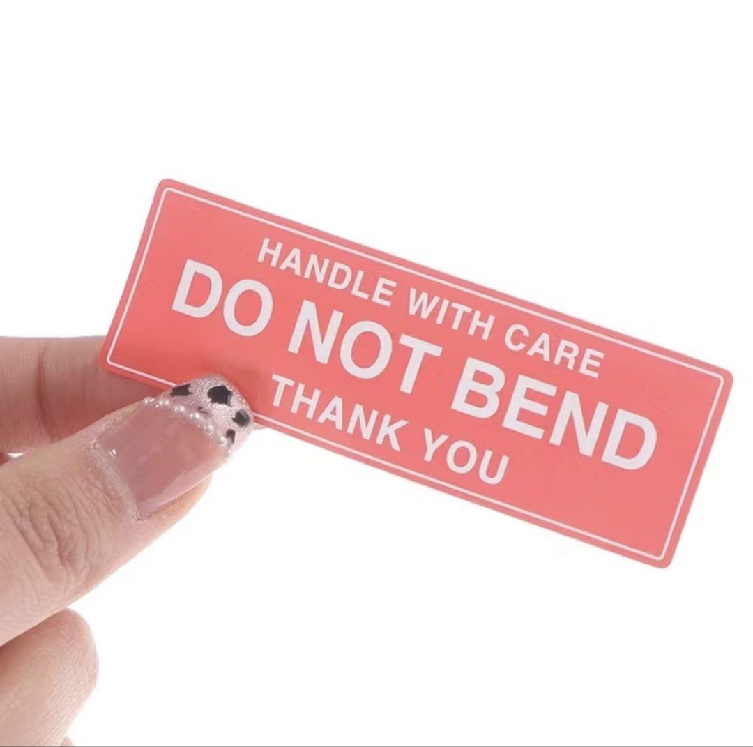 [2.5*7.5cm] 150pcs/Roll DO NOT BEND Parcel Packaging Warning Stickers ...