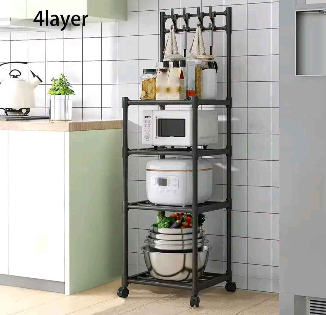 4 layer kitchen rack (Category: Other Kitchenware & Tableware) located in Manila. Submitted by yzlshop (Listing ID 1424895464, Image 1). Description: .