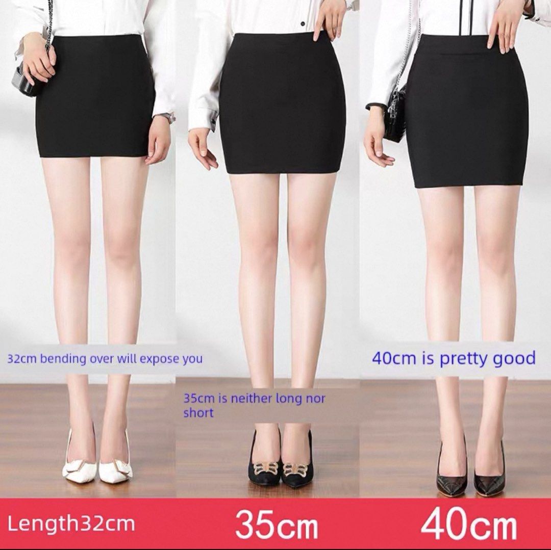 Black Mini Skirt - Various Lengths. With or without safety pants, Women ...