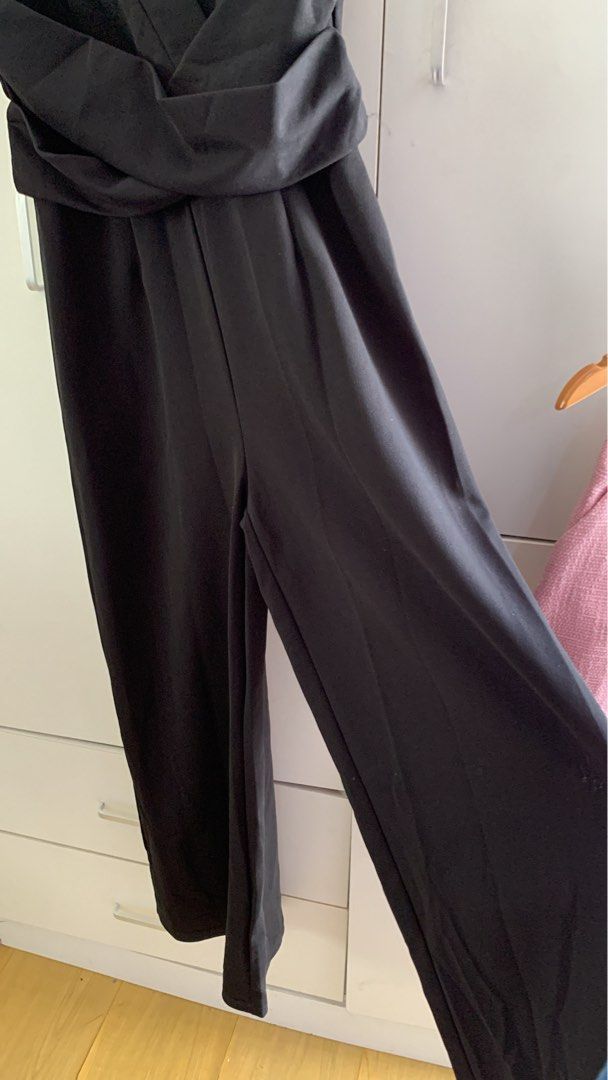 Black overlap Jumpsuit with ruched details (Category: Jumpsuits) located in Cavite. Submitted by mommyb3 (Listing ID 1424986106, Image 2). Description: Formal attire .