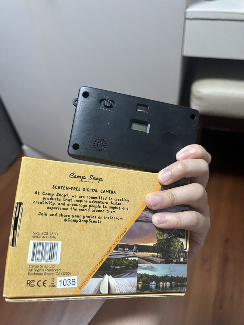 Camp Snap Digital Camera V103B (Category: Cameras) located in Las Pinas. Submitted by itsred123 (Listing ID 1425016223, Image 2). Description: For Sale: Camp Snap v103B in Sunbeam Yellow - with box - unused charger - 4gb memory card - free strap - very good condition can download other filters .