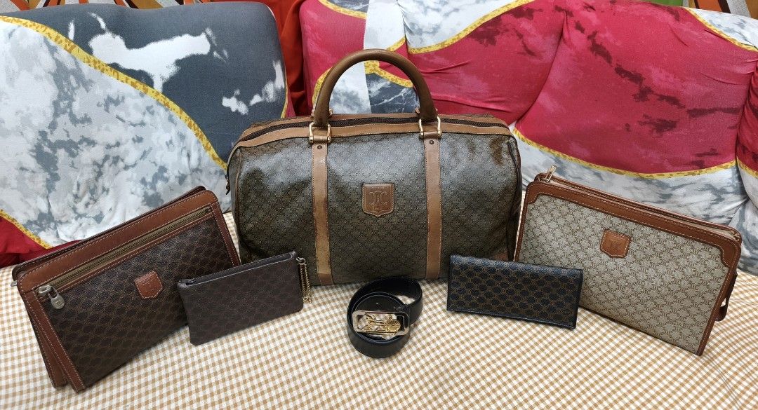 Celine Macadam Pattern Boston Bag (Category: Luxury Bags & Wallets) located in Digos. Submitted by emmanuel28 (Listing ID 1425027730, Image 2). Description: Vintage Celine Macadam Bags Authentic Selling as bundle Everything is in good condition except for the boston that has minor sign of usage. please pm if interested for more detailed photos. cna do individual purchase but higher price than bundled per piece pricing. ‼️NOTE‼️: BELT NOT INCLUDED