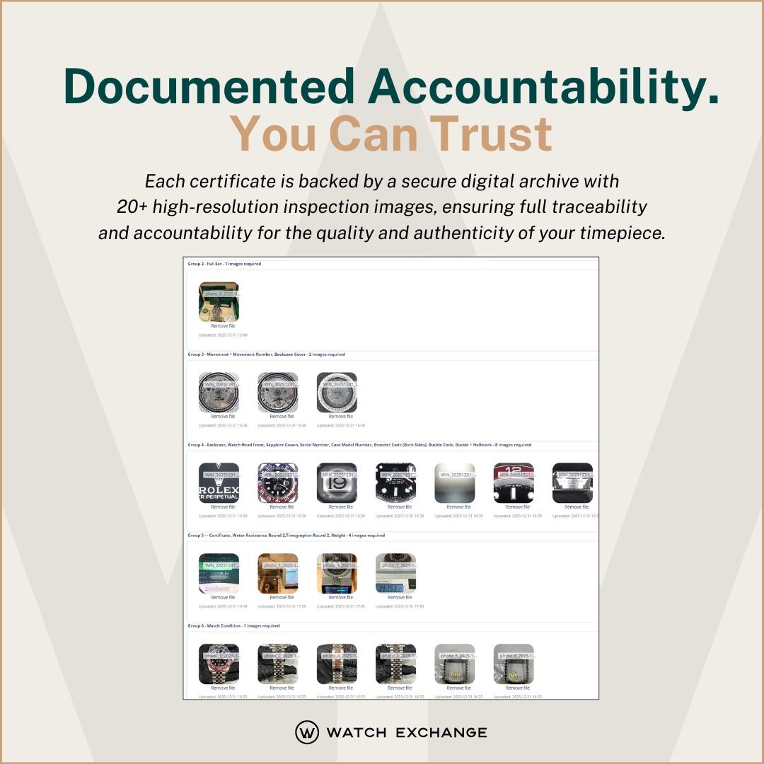 Certificate of Inspection | 100% Authenticity Guaranteed | Watch ...