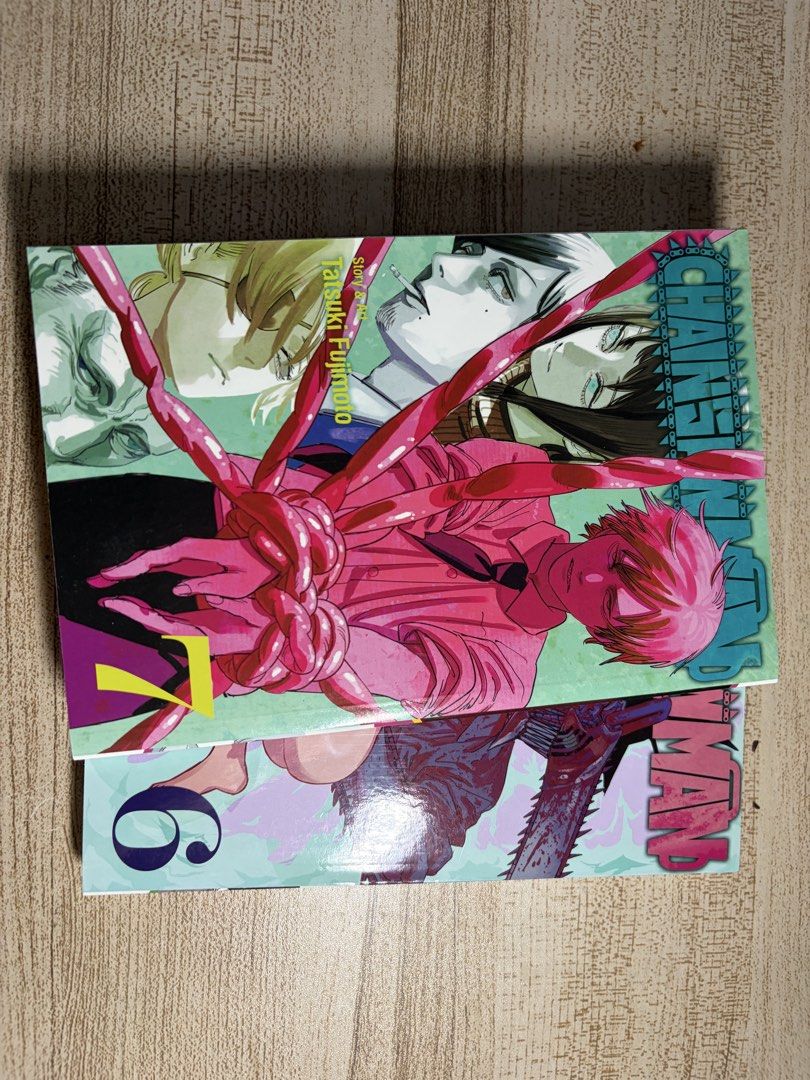 Chainsaw Man mangas 6 & 7 (Category: Comics & Manga) located in Manila. Submitted by writerwears.ph (Listing ID 1424965417, Image 2). Description: .
