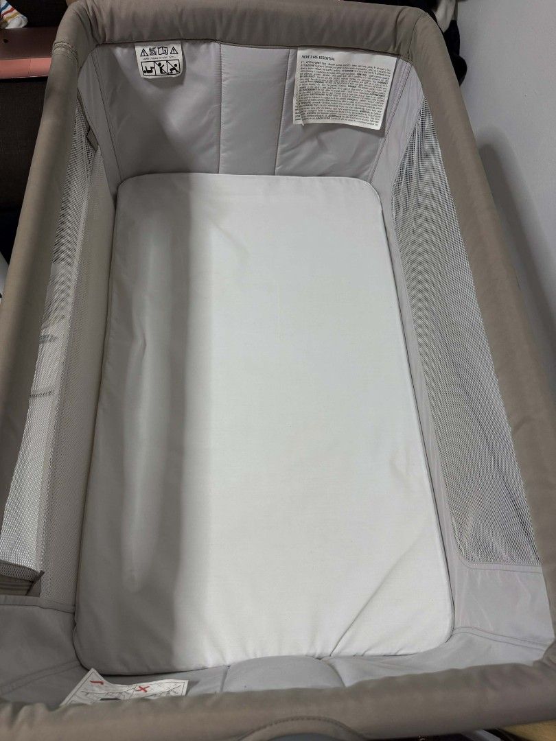Chicco Next2Me Essential Bassinet crib (Category: Cots & Cribs) located in Makati City. Submitted by billyun (Listing ID 1424984909, Image 2). Description: For sale Chicco Next2me essential bassinet crib Almost new Di masyado nagamit Adjustable ang height Pwede din itabi sa bed Pickup at Guadalupe Bliss Taguig or delivery via lalamove.