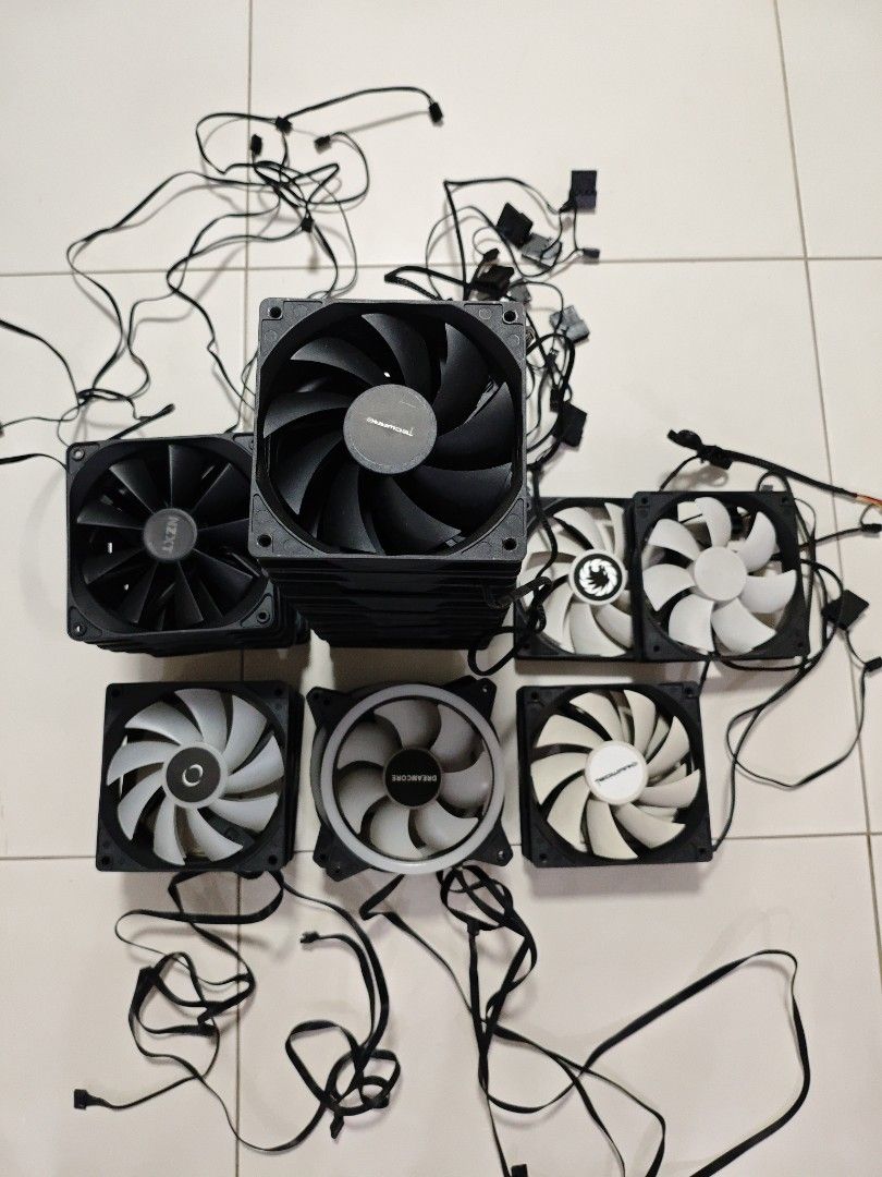 Computer Desktop PC CPU Casing Case Cooling Fans - Various Brands and Models (Pls Read Description)