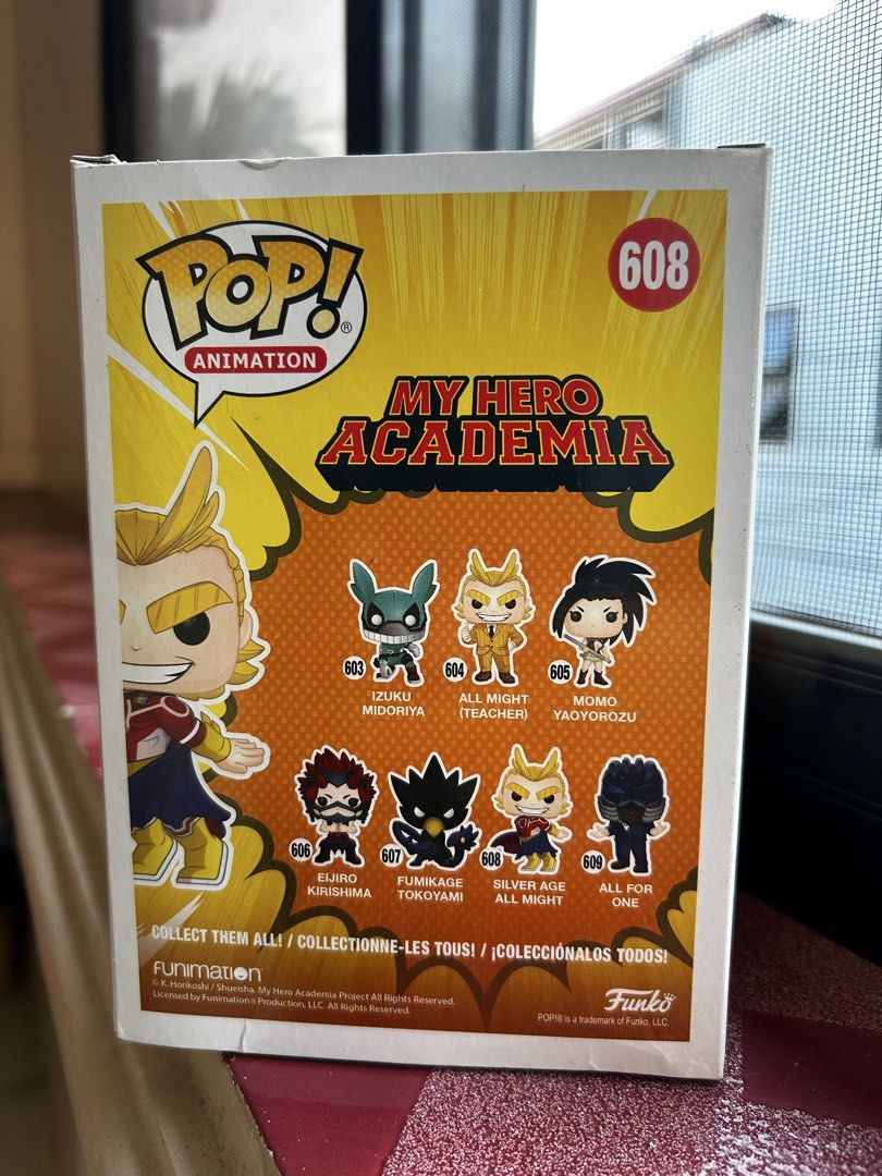 GITD, Hot Topic Silver Age All Might (Category: Figurines & Statues) located in Manila. Submitted by morax14 (Listing ID 1425055564, Image 3). Description: Glow in the Dark. Hot Topic. Good Condition. Original/Scannable in Funko App Silver Age All Might. Reason for Selling: I am giving up my collection to buy school gadgets..