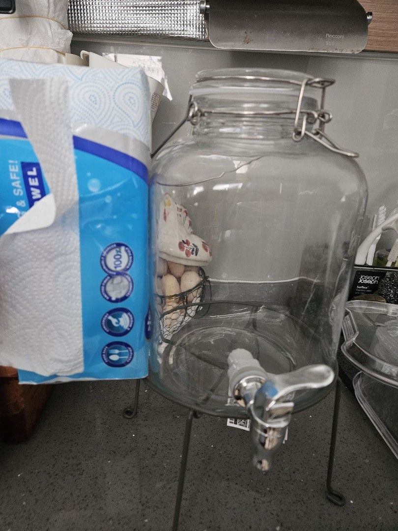 Glass Dispenser with Tap