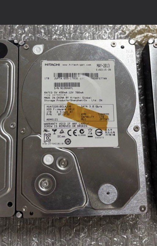 Hitachi 1TB SATA Hard Drive447227483349340161