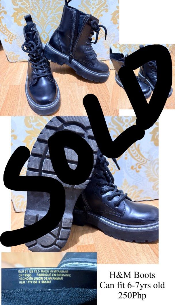 H&M, Big Joy Apparel and boots (Category: Babies & Kids Fashion) located in San Pedro. Submitted by j.bueta (Listing ID 1416304429, Image 1). Description: Take all for only 1,200 Php Pacita 1, San Pedro Laguna area.