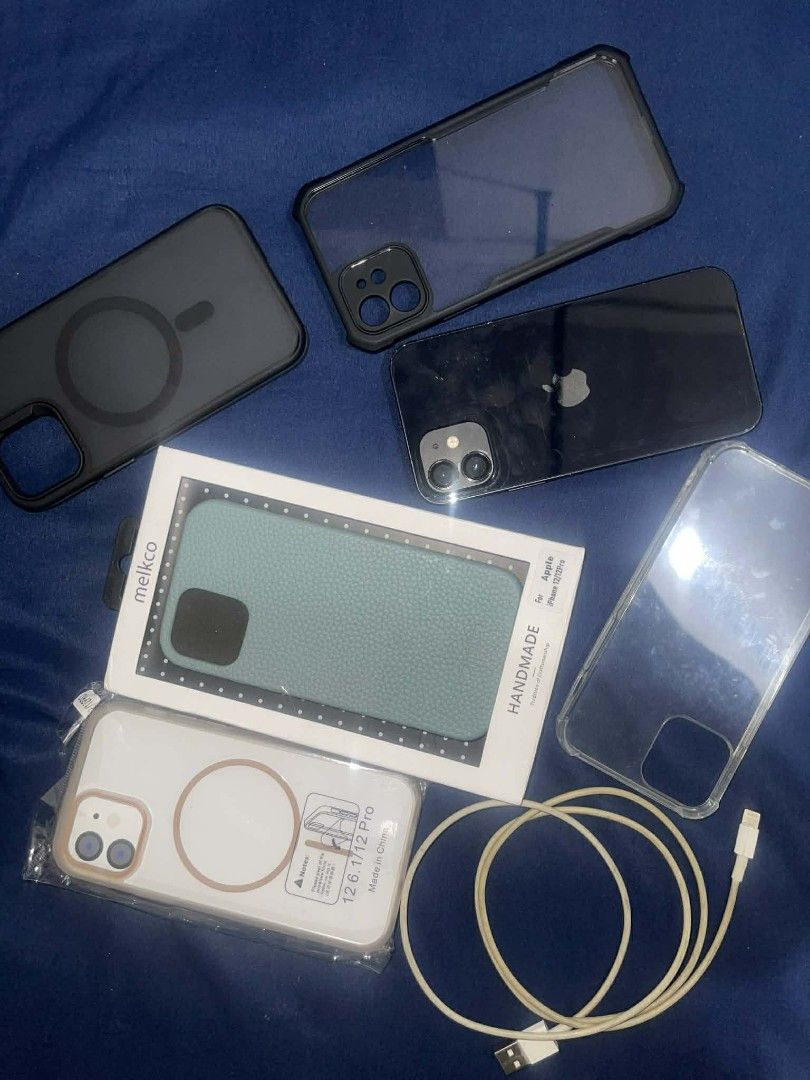 iPhone 12 (Category: iPhone 12 Series) located in Las Pinas. Submitted by micahannebatas-77317 (Listing ID 1425010001, Image 1). Description: iPhone 12 128 gb Issues: Lcd replaced oled with truetone and face id Battery replaced 80 percent battery health Camera replaced genuine With 2 tempered glass and 5 case Cord only.