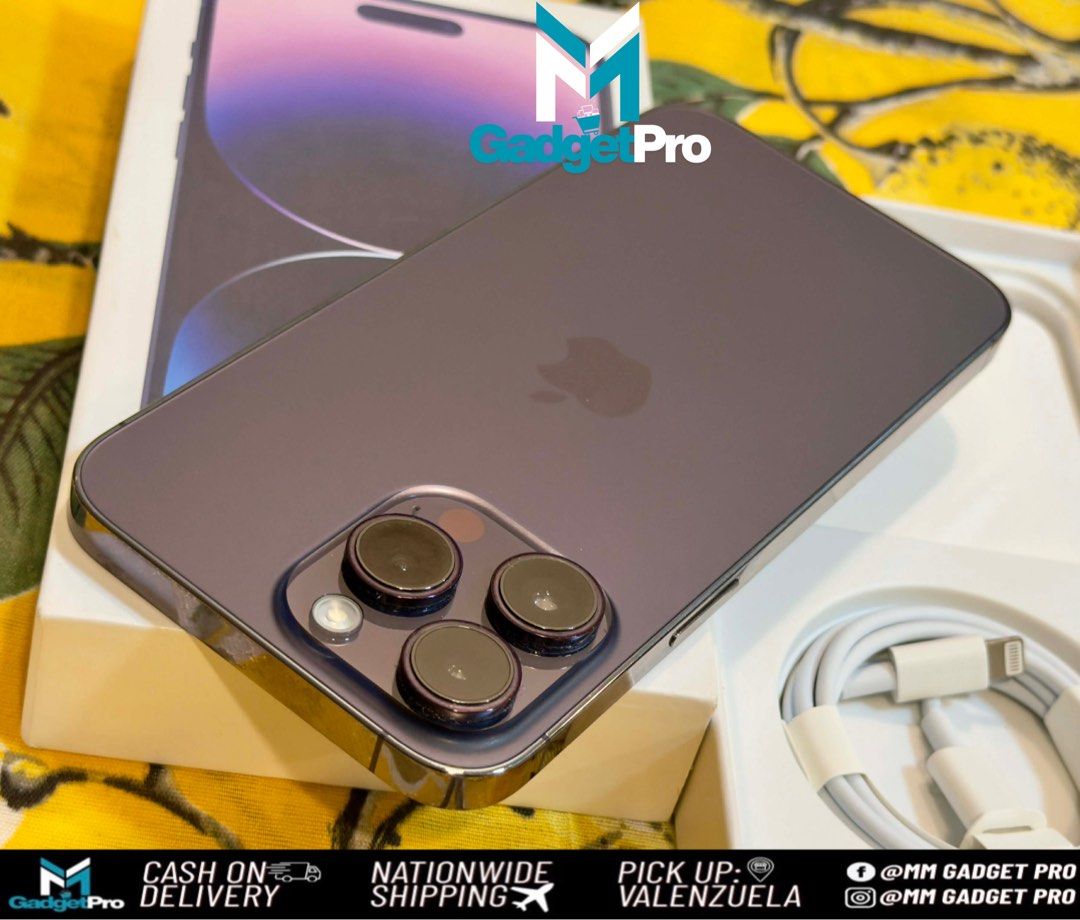 iPhone 14 Promax 256gb Purple (Category: iPhone 14 Series) located in Valenzuela. Submitted by mmercado123 (Listing ID 1424975661, Image 3). Description: ■ iPhone 14 PROMAX ■ • 256gb Deep Purple🔥 • FU / Openline Any sim pwede • Condition - Good as new (makinis) — No issue ⚙️ All original parts — No history of repair 📦 Complete Package ✅ Unlimited check and reset bago bayaran 📍 Location : Valenzuela 🚚COD / Meetup within manila qc valenzuela Ot