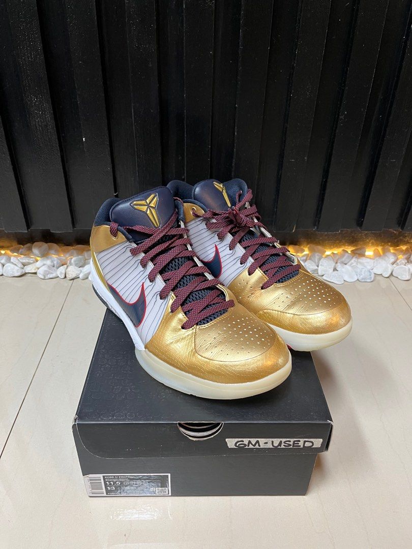 Kobe 4 protro Gold medal (Category: Sneakers) located in Lapu Lapu. Submitted by dvshopcebu (Listing ID 1424929907, Image 2). Description: Kobe 4 Protro gold medal Preloved used 9/10 condition Size 11.5 Sale price 10,600 👉 Shop now at dvshopcebu.com 💰 COD • Card • E-wallet 💳 Installments via Credit Card 🛍 Installments via Home Credit & Salmon 📦 Nationwide Shipping 📍Celadon Town Pajac Lapu-Lapu City, Cebu 🗺️Googlemap/Waze : DV Shop Cebu / C