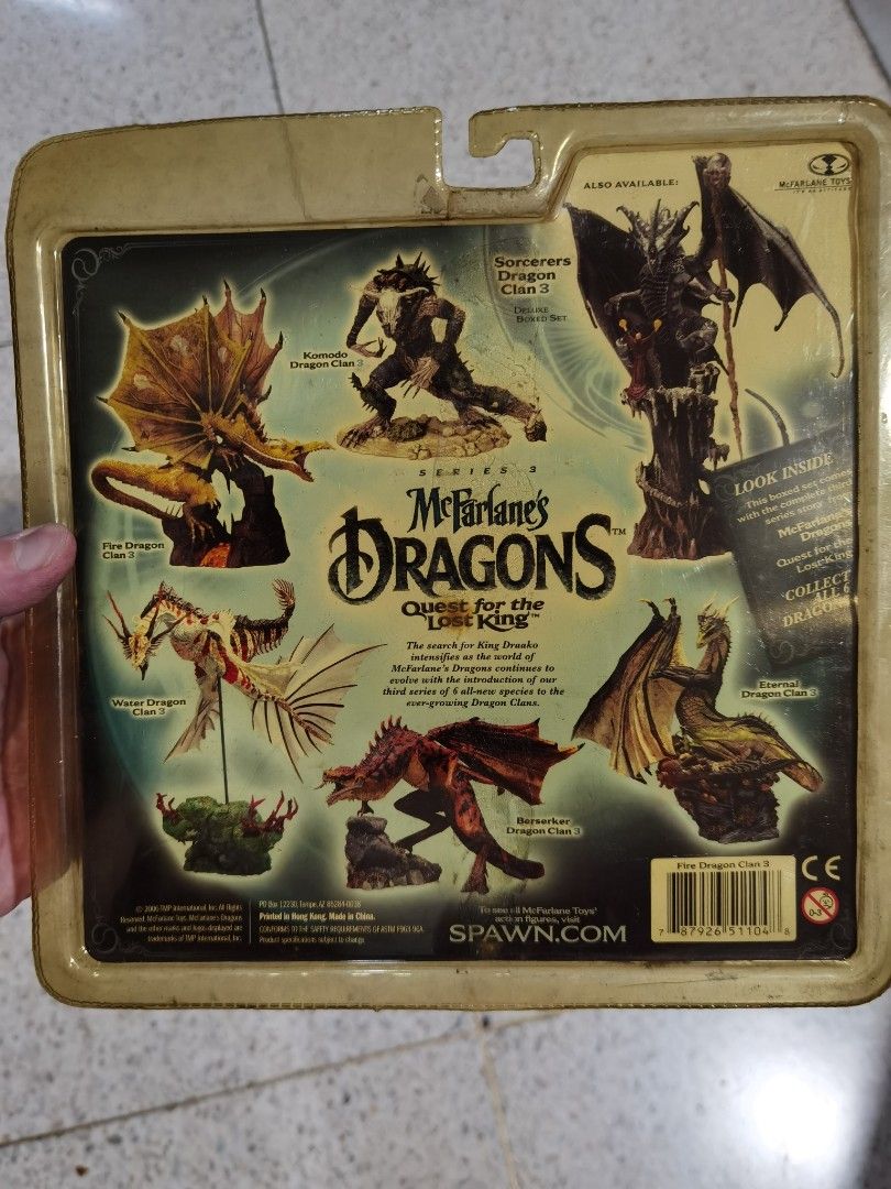 McFarlane Dragons (Category: Figurines & Statues) located in San Juan City. Submitted by onlinecabinet (Listing ID 1425034675, Image 2). Description: 100% AUTHENTIC & ORIGINAL BRAND NEW & SEALED McFarlane Dragons Packaging sealed but not mint. Delivery via LBC, Grab or Lalamove - charge to buyer.
