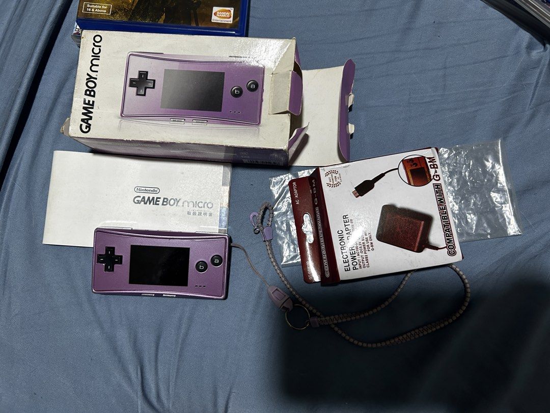 Micro Gameboy purple (Category: Nintendo) located in Paranaque City. Submitted by inkling19 (Listing ID 1424976652, Image 1). Description: Had it since childhood, still kept a box Ask more details in dms .