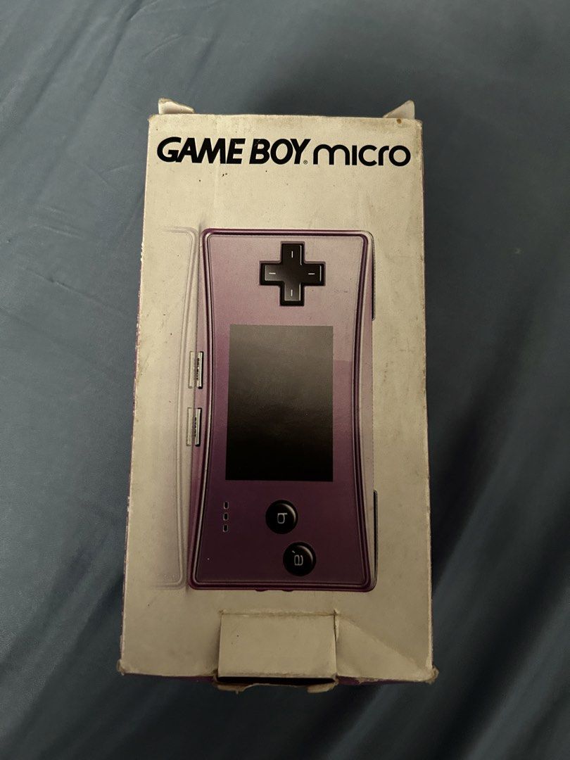 Micro Gameboy purple (Category: Nintendo) located in Paranaque City. Submitted by inkling19 (Listing ID 1424976652, Image 3). Description: Had it since childhood, still kept a box Ask more details in dms .