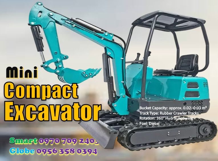 MINI EXCAVATOR (Category: Industrial Equipment) located in Pasig City. Submitted by ernalyn.22 (Listing ID 1424938602, Image 3). Description: 🚜 MINI EXCAVATOR FOR SALE 🚜 Introducing the 10QQ Mini Excavator, a powerful compact digging machine designed for construction, farm development, and landscaping projects. ✔ Powerful 7.6kW diesel engine ✔ Compact size perfect for tight spaces ✔ Heavy-duty crawler tracks ✔ 360° hydraulic rotation ✔ Low fuel