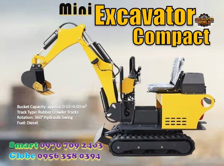 MINI EXCAVATOR (Category: Industrial Equipment) located in Pasig City. Submitted by ernalyn.22 (Listing ID 1424938602, Image 1). Description: 🚜 MINI EXCAVATOR FOR SALE 🚜 Introducing the 10QQ Mini Excavator, a powerful compact digging machine designed for construction, farm development, and landscaping projects. ✔ Powerful 7.6kW diesel engine ✔ Compact size perfect for tight spaces ✔ Heavy-duty crawler tracks ✔ 360° hydraulic rotation ✔ Low fuel