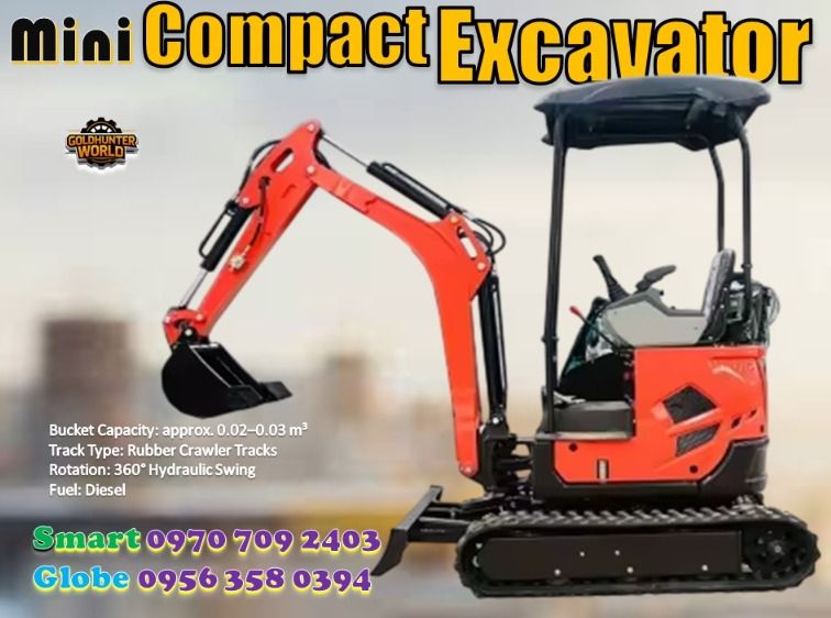 MINI EXCAVATOR (Category: Industrial Equipment) located in Pasig City. Submitted by ernalyn.22 (Listing ID 1424938602, Image 2). Description: 🚜 MINI EXCAVATOR FOR SALE 🚜 Introducing the 10QQ Mini Excavator, a powerful compact digging machine designed for construction, farm development, and landscaping projects. ✔ Powerful 7.6kW diesel engine ✔ Compact size perfect for tight spaces ✔ Heavy-duty crawler tracks ✔ 360° hydraulic rotation ✔ Low fuel