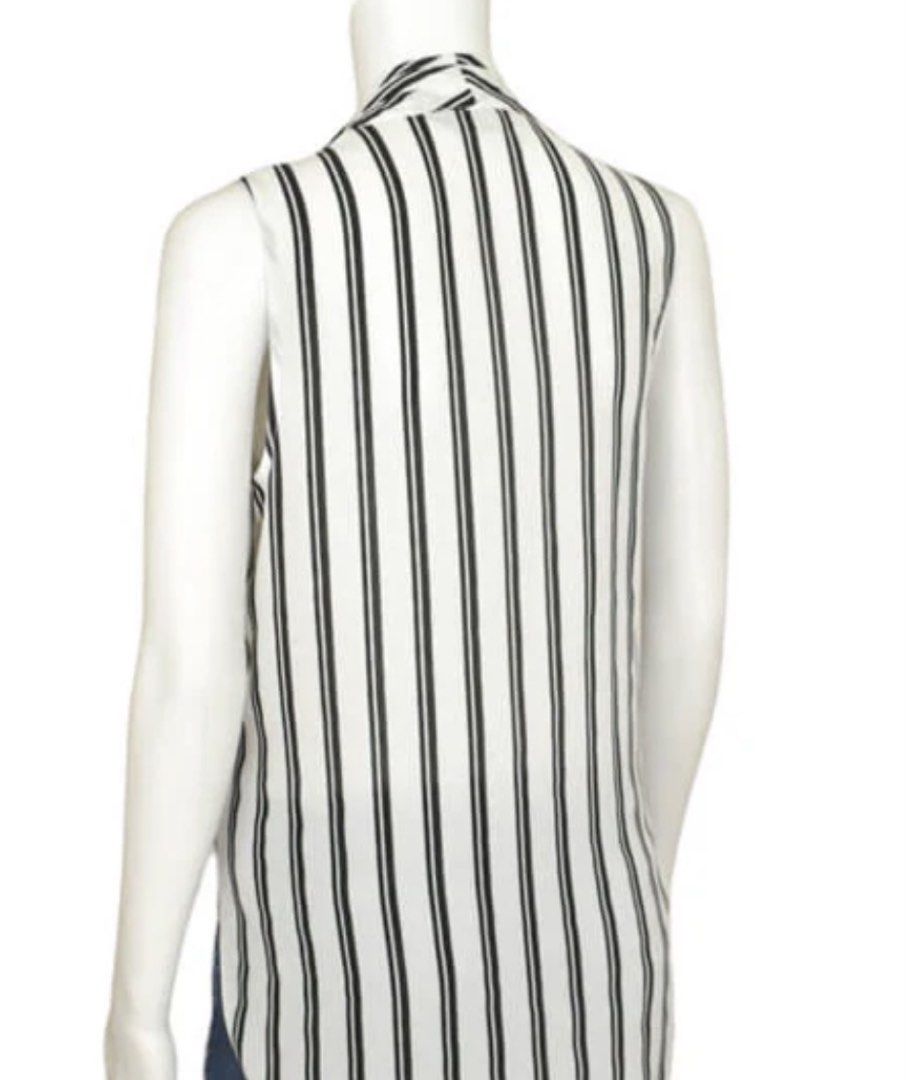 Miss Selfridge Striped Sleeveless Top (Category: Sleeveless) located in Quezon City. Submitted by prelovedluxe_ (Listing ID 1424927978, Image 2). Description: SF care of buyer, fits US size 2-4. Has minor stain (barely visible) and wrinkling.