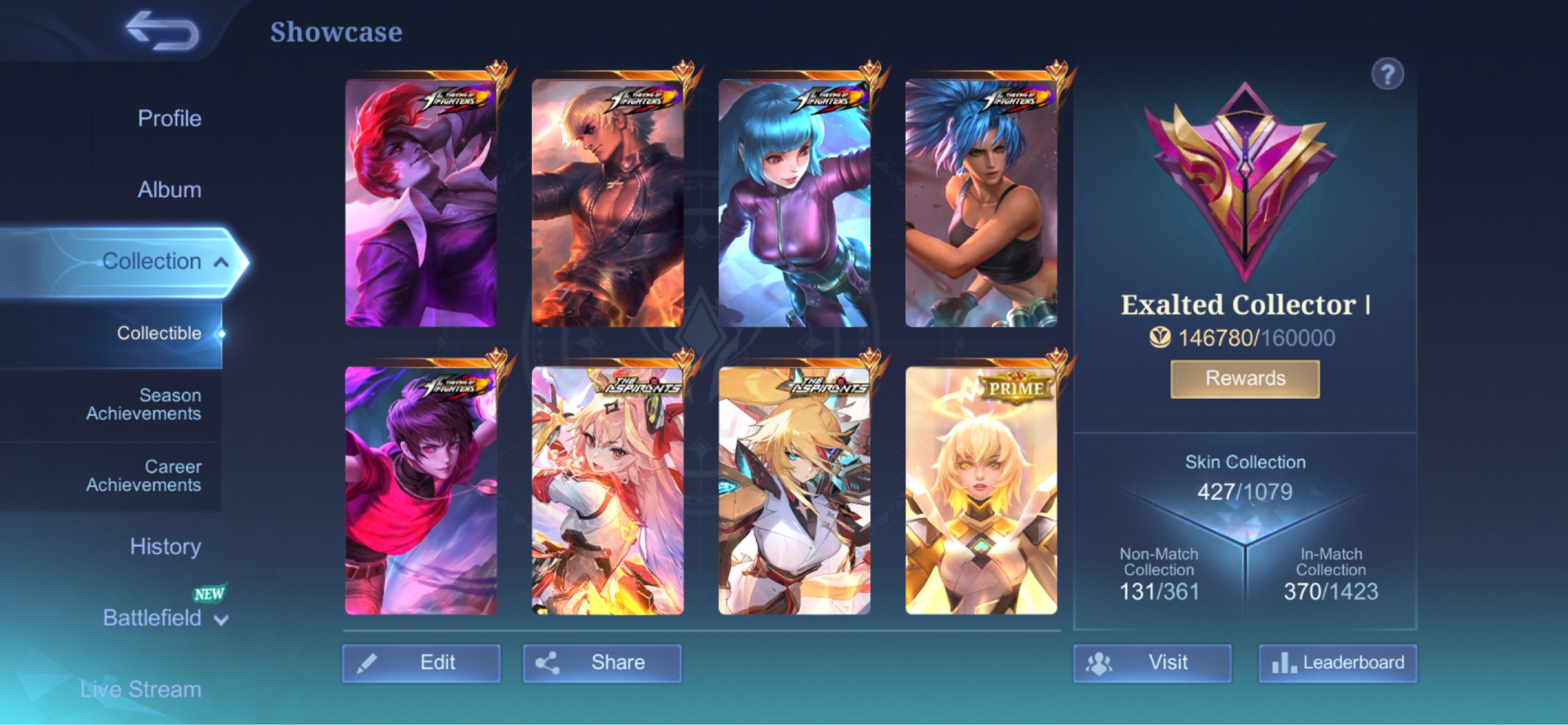 Mobile Legends Account - Exalted Collector I (Category: Others) located in Las Pinas. Submitted by joooo_tiger (Listing ID 1424901272, Image 2). Description: Need funds for school.