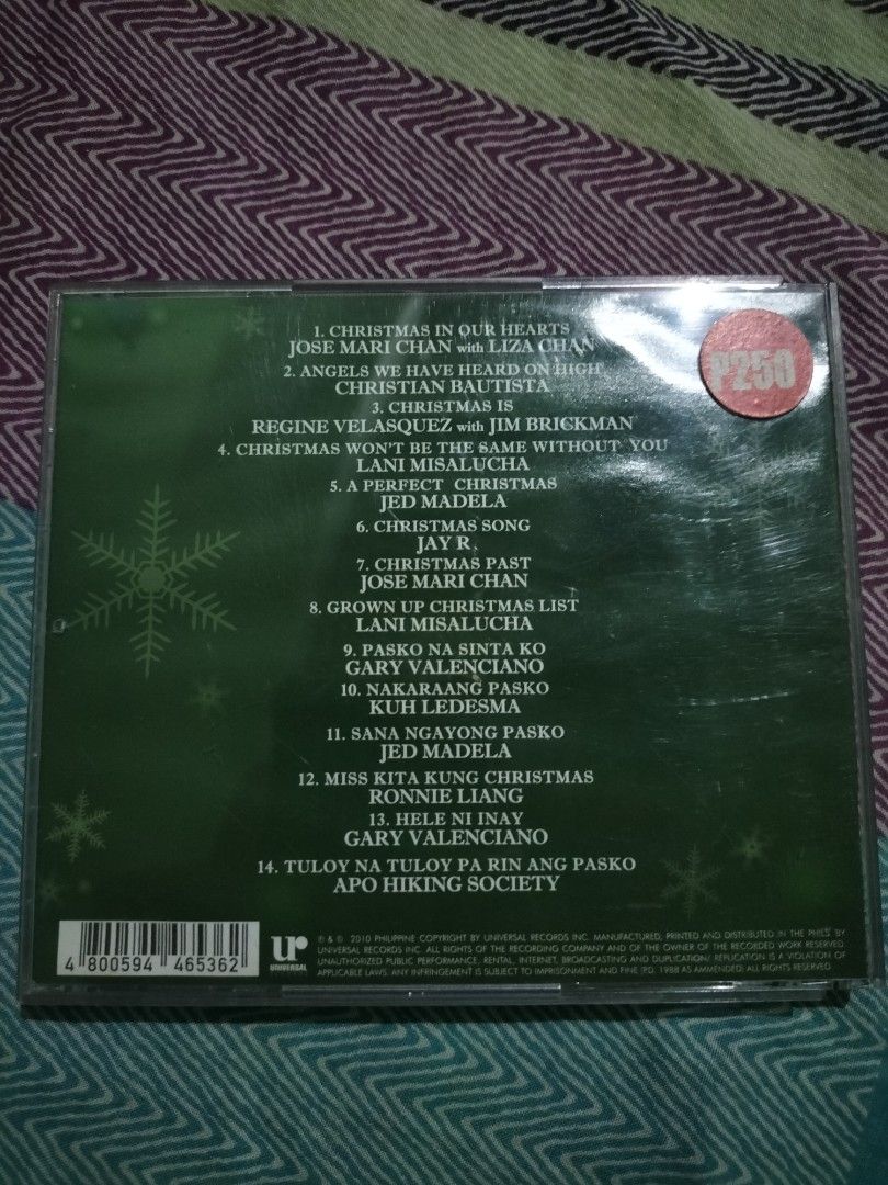 OPM All Star Christmas CD (2010) (Category: CDs & DVDs) located in Cavite. Submitted by taro_sakamoto_23 (Listing ID 1425043455, Image 2). Description: - OPM CHRISTMAS SONGS.