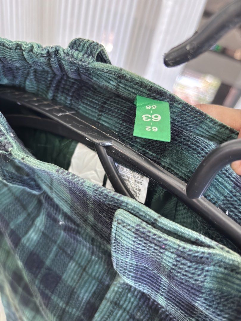 Plaid Corduroy Skirt (Category: Skirts) located in Teresa. Submitted by chibibooh (Listing ID 1424964087, Image 2). Description: Size 22-26 Length 60cm Note: All items needs wash RFS: Need extra funds Gcash/Maribank/Paypal Payment only Shipping: J&T / Grab or Lalamove .