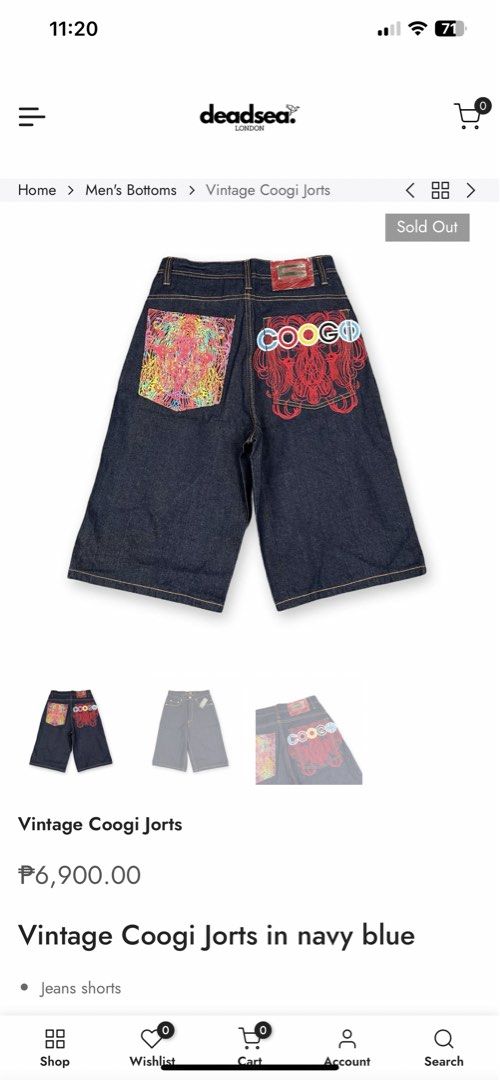 Rare Y2K Coogi Jorts (Category: Shorts) located in Manila. Submitted by thevintage90_sretro. (Listing ID 1425022348, Image 2). Description: Rare Y2K Coogi Jorts Size 40 on tag fit 38 | length 29 | leg opening 13 legit dm.