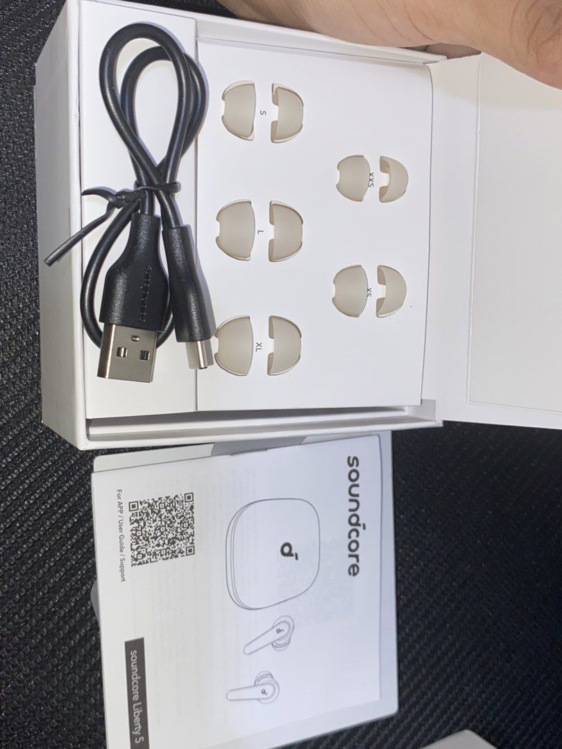 Soundcore Liberty 5 NC (Category: Earphones) located in Munoz. Submitted by dksoo12 (Listing ID 1424957354, Image 2). Description: Like new condition no scratches ilang weeks lang nagamit ₱3,500❌ ₱3,000 ✅ FIXED rfs: nakatambak na lang, prefer wired earphones now loc: nueva ecija mop: gcash, maribank, LBC COP ship via LBC or JnT.