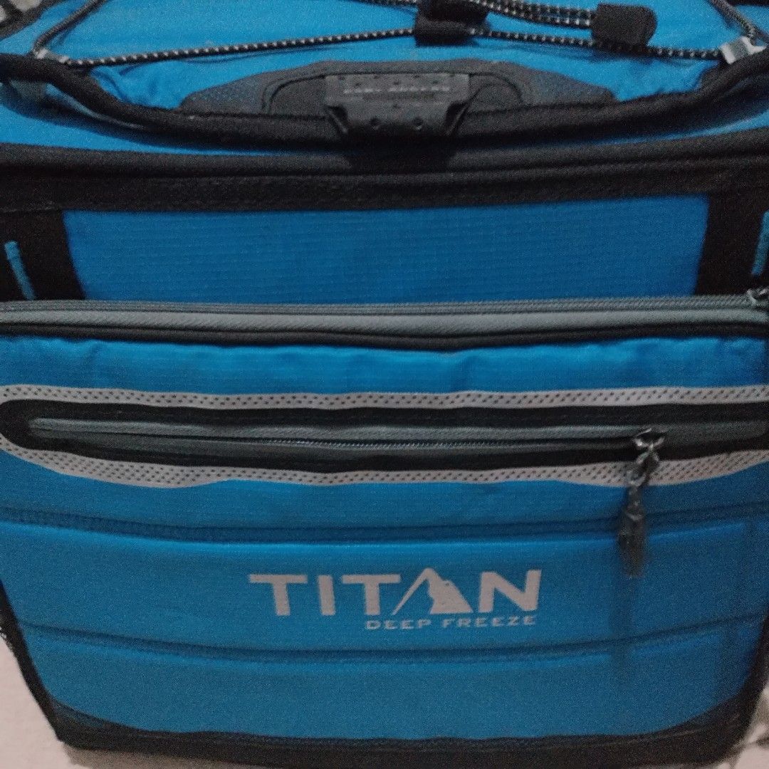 Titan Deep Freeze 40 Can Collapsible Cooler (Category: Hiking & Camping) located in Cainta. Submitted by harlemwerld (Listing ID 1424974138, Image 1). Description: The Titan Deep Freeze® 40 Can Collapsible Cooler can keep ice for up to 2 days while featuring resistant hard walls to protect your food. Comprised of Deep Freeze™ high performance insulation with radiant heat barrier for superior cooling. The Titan Deep Freeze® 40 Can Collapsible Cool