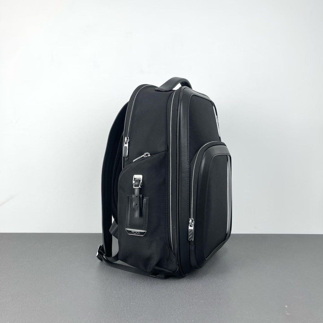 Tumi Arrive Barker Backpack (Category: Backpacks) located in Manila. Submitted by bagmaniaph (Listing ID 1424960514, Image 2). Description: Perfectly placed pockets to protect and carry everything from your laptop and tablet to your glasses, phone, and keys, this sleek design is as functional as it is stylish. The Arrivé Collection takes its cues from automotive design, with high-polish chrome details, elegant curves, and sleek magnetic zippers. 