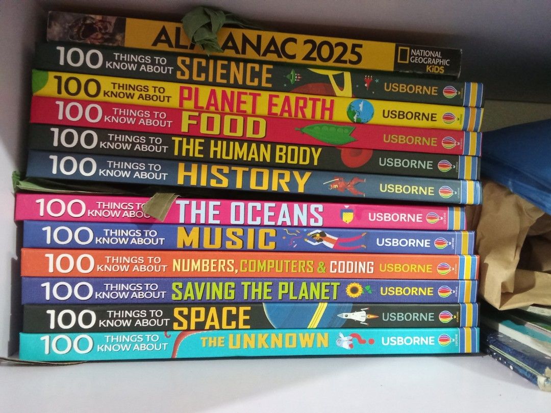 Usborne 100 Things to Know About Books (Category: Children's Books) located in Quezon City. Submitted by oitnb1980 (Listing ID 1424994462, Image 2). Description: brand new condition.never read just kept.take all 11 usborne books.plus freebies 8 pcs first little readers books.