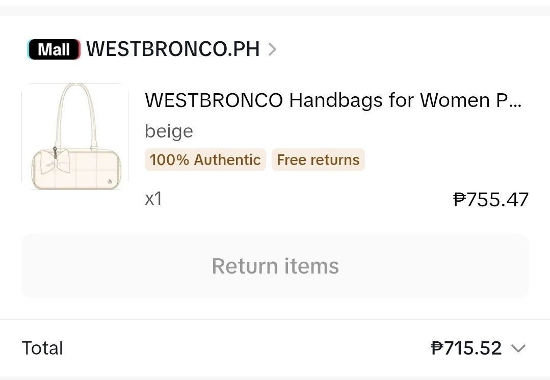 Westbronco Handbag Beige (Category: Shoulder Bags) located in Quezon City. Submitted by cgthreena (Listing ID 1424921079, Image 3). Description: .