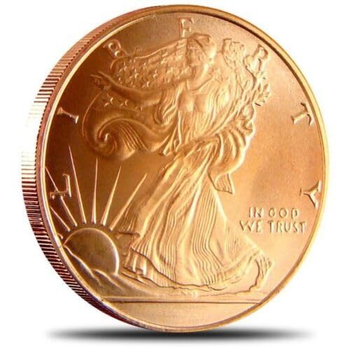 1oz Copper Rounds Walking Liberty Design (Category: Currency) located in Quezon City. Submitted by victr2 (Listing ID 1425240592, Image 2). Description: 1oz Copper Round Walking Liberty Design Material: Pure Copper Weight: 1 oz Size: 40x40x3mm size.