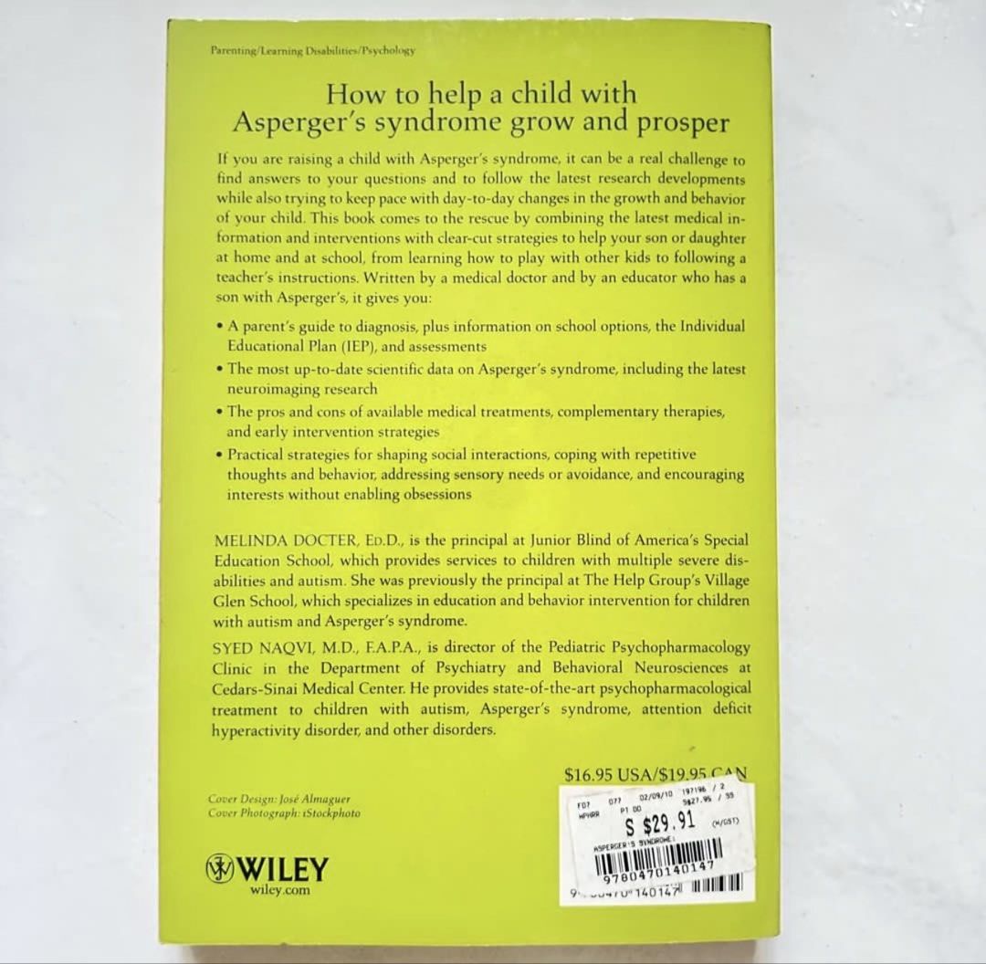 Asperger's Syndrome, Hobbies & Toys, Books & Magazines, Fiction & Non ...