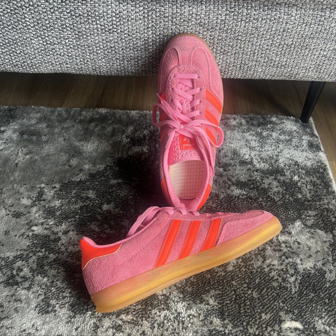 Authentic Adidas Gazelle Indoor Pink (Category: Sneakers) located in Quezon City. Submitted by Micaaf (Listing ID 1425150816, Image 1). Description: Authentic Gazelle Indoor US 6.5 / UK 5 Brand New - Never been used No box Message me for more info 🙂 .