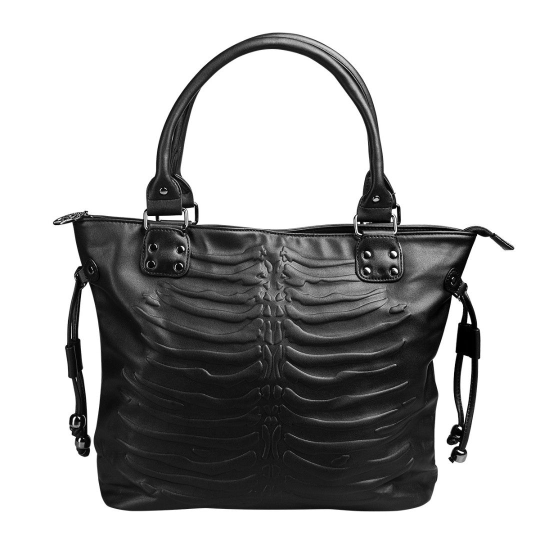 Banned Alternative Goth // Alt Tote Bag (Category: Tote Bags) located in Baguio. Submitted by pasabuy_999 (Listing ID 1425146109, Image 1). Description: 100% PU Super pretty in actual. Can fit laptop, XL size to. No flaws Length: 44 CM | Width: 12 CM | Height: 32.5 CM.