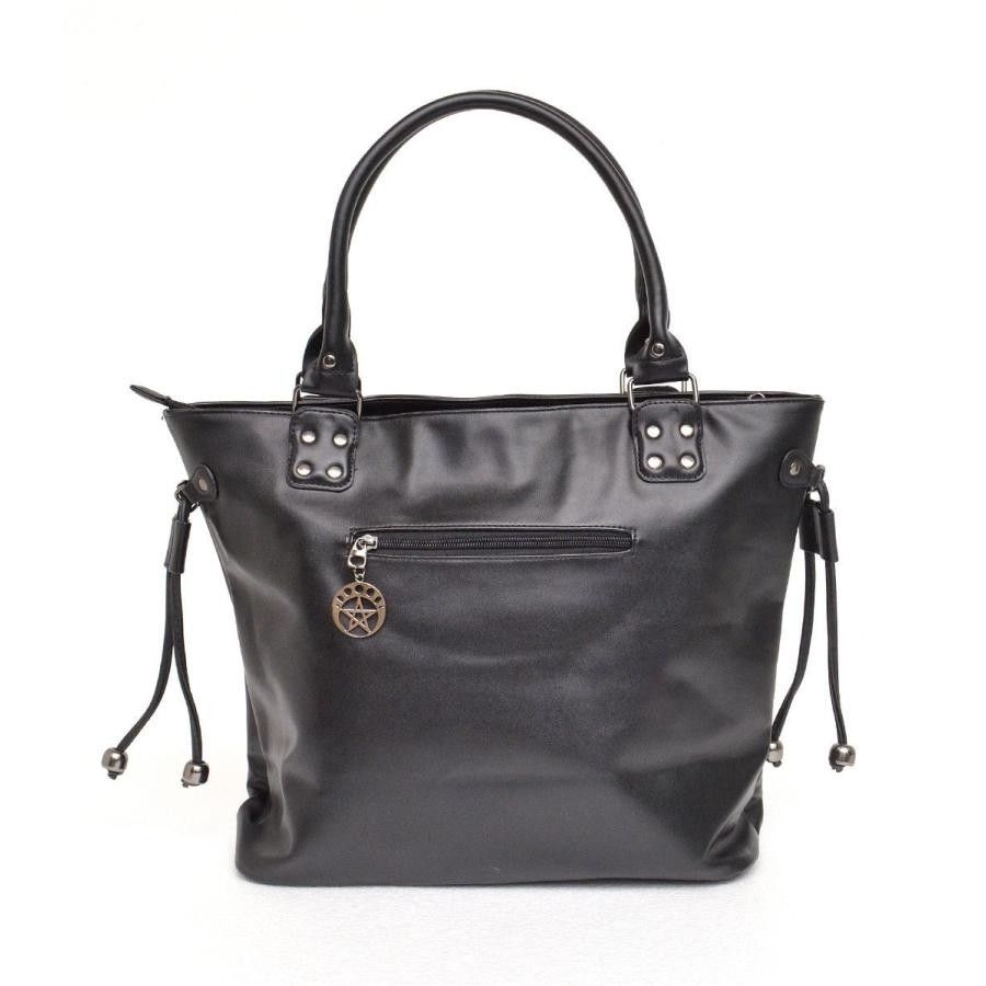 Banned Alternative Goth // Alt Tote Bag (Category: Tote Bags) located in Baguio. Submitted by pasabuy_999 (Listing ID 1425146109, Image 3). Description: 100% PU Super pretty in actual. Can fit laptop, XL size to. No flaws Length: 44 CM | Width: 12 CM | Height: 32.5 CM.