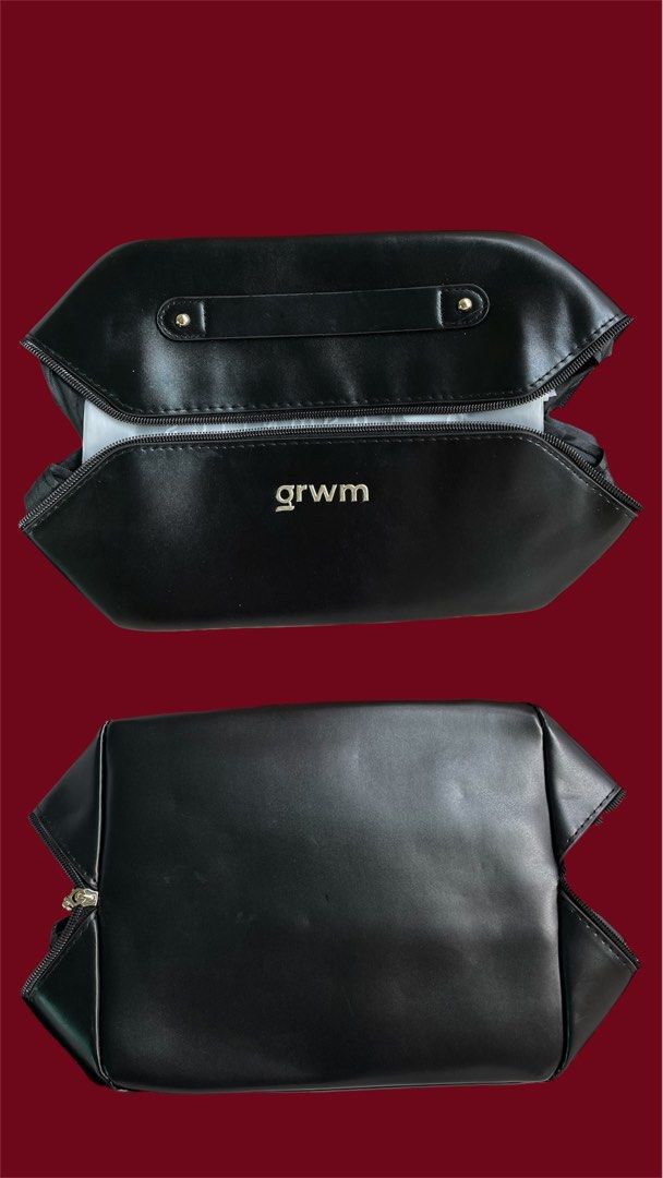 GRWM Black Makeup/Toiletry Bag (Category: Makeup) located in Subic. Submitted by pepaydeclutters (Listing ID 1425130840, Image 1). Description: Never been used Comes in original plastic packaging.