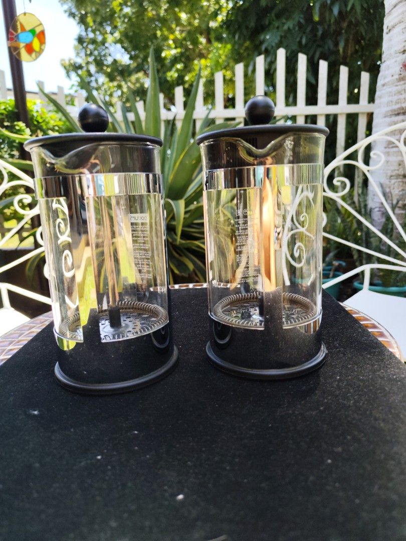 Large Bodum 4-cups French Press Coffee Maker (Category: Coffee Machines & Makers) located in Davao. Submitted by papa1919 (Listing ID 1425099459, Image 2). Description: Price is for each. Used only a few times. No more box..