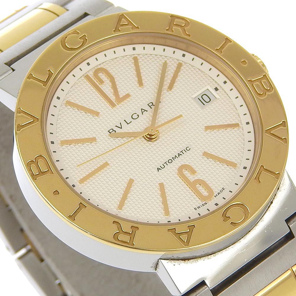 Bulgari Automatic Watch 33mm (Category: Luxury Watches) located in Makati City. Submitted by the_ambitious_peasant (Listing ID 1425188514, Image 3). Description: - Authentic Bvlgari Bvlgari Automatic Watch - Gold bezel - Two-tone stainless steel bracelet - White dial with gold-tone hands and markers - Includes original box, papers, and warranty card - 33mm Very gift-able condition .