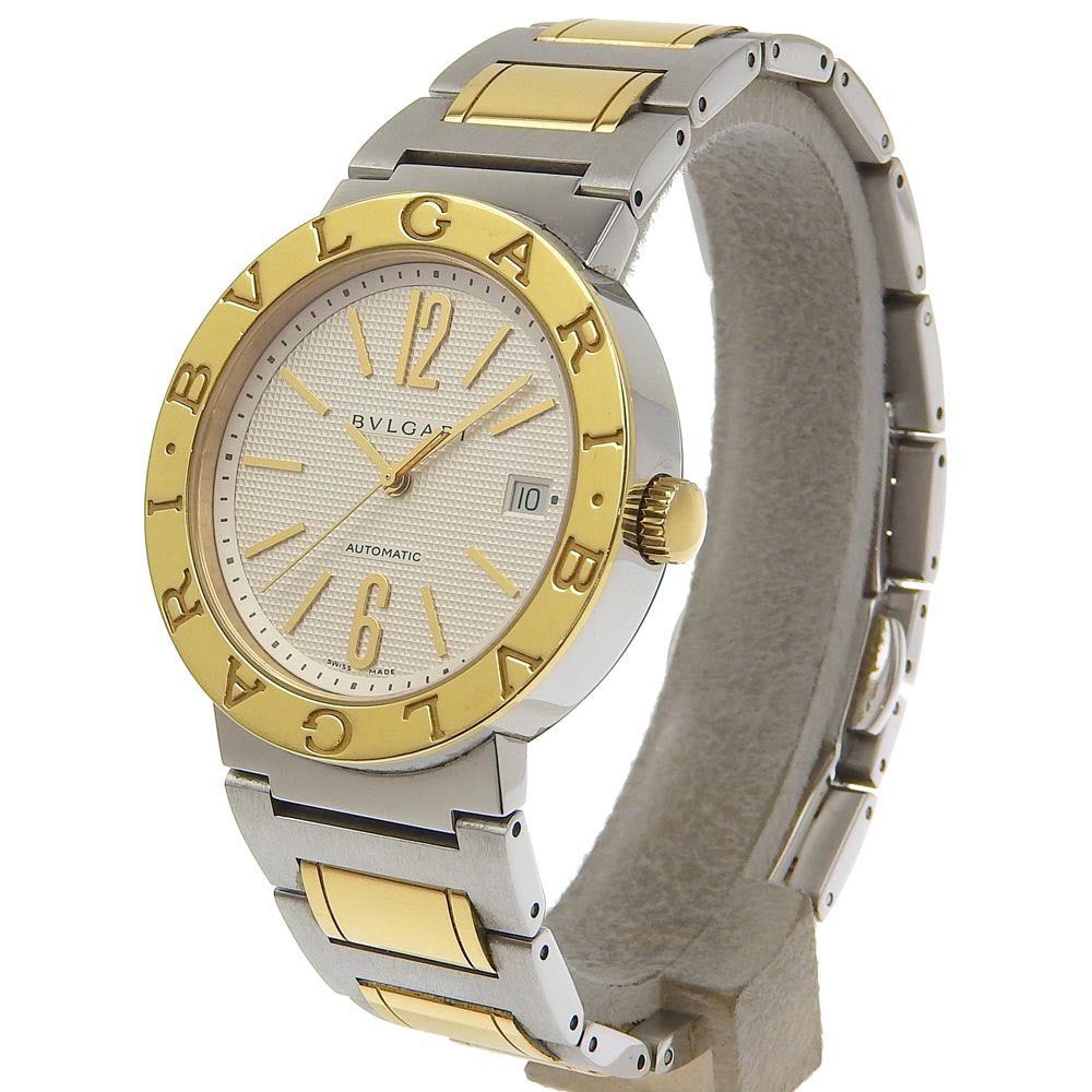 Bulgari Automatic Watch 33mm (Category: Luxury Watches) located in Makati City. Submitted by the_ambitious_peasant (Listing ID 1425188514, Image 1). Description: - Authentic Bvlgari Bvlgari Automatic Watch - Gold bezel - Two-tone stainless steel bracelet - White dial with gold-tone hands and markers - Includes original box, papers, and warranty card - 33mm Very gift-able condition .