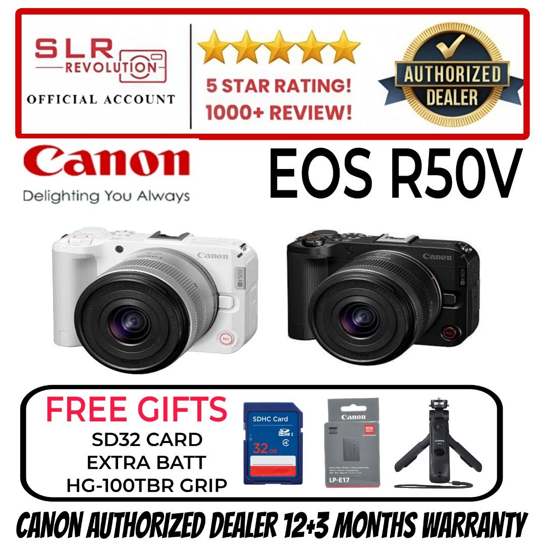 Canon r50v camera CANON R50V CAMERA 14-30MM KIT, Photography, Cameras ...