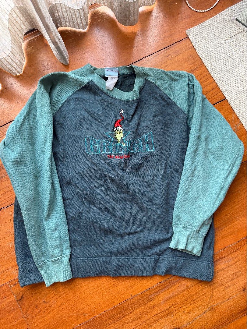 Grinch Teal Sweatshirt (Category: Coats, Jackets and Outerwear) located in Pasig City. Submitted by ninipoonini (Listing ID 1425092840, Image 1). Description: ‼️ 5% off if you buy 2+ items (max: P300 off) ‼️ - From ig shop!! - Got for 2k+ .