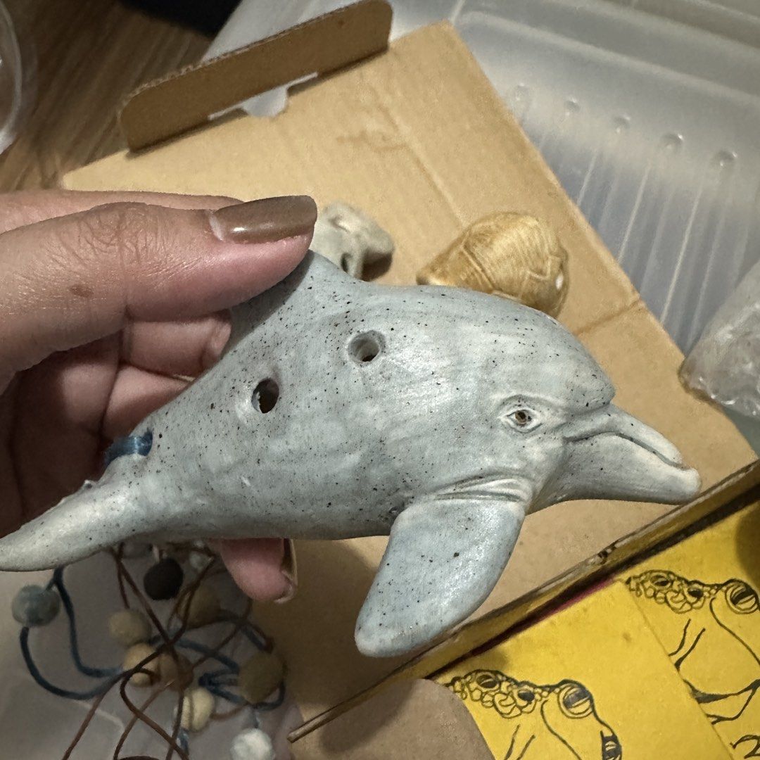 Handmade Ceramic Ocarina Flute Set (Category: Musical Instruments) located in Kawit. Submitted by wevibevintage (Listing ID 1425164562, Image 3). Description: Vintage ceramic ocarinas, which are musical wind instruments.